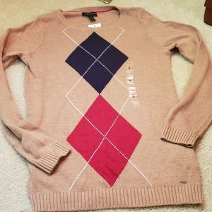 Tommy Hilfiger Argyle Sweater Size S